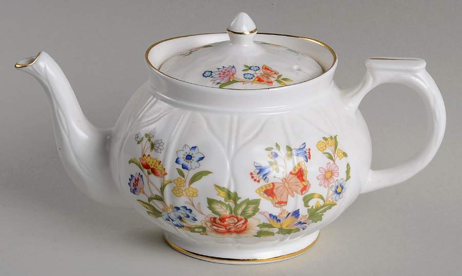 Cottage Garden Individual Teapot & Lid by John  Aynsley & Sons-1