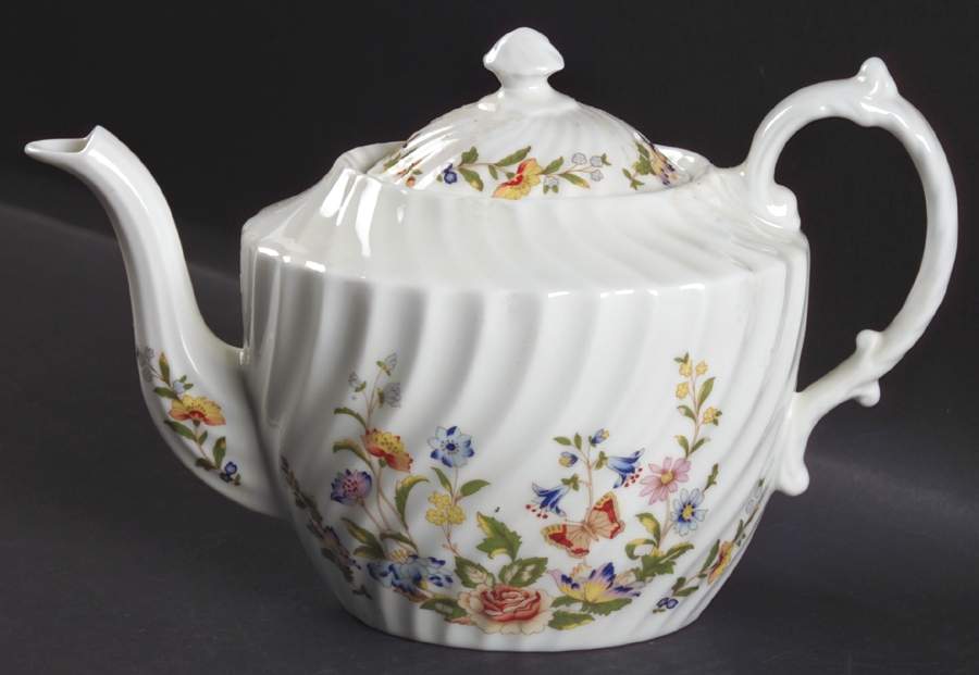Cottage Garden Small Teapot & Lid by John  Aynsley & Sons-1