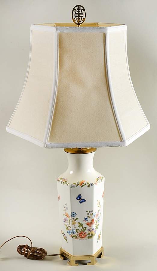 Cottage Garden 26" Electric Lamp & Shade by John  Aynsley & Sons-1