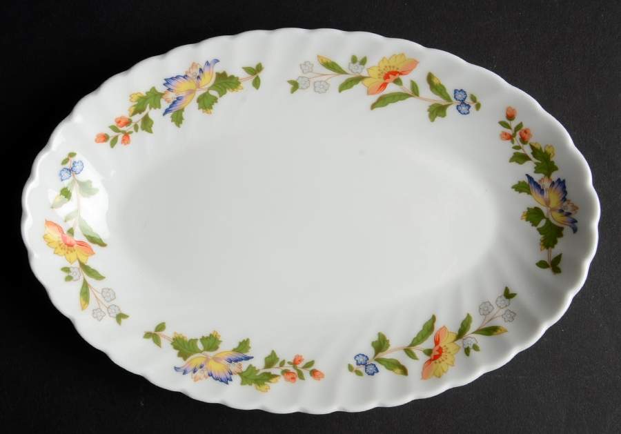Cottage Garden Pickle Dish by John  Aynsley & Sons-1