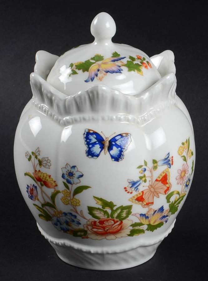 Cottage Garden 4" Storage Jar & Lid by John  Aynsley & Sons-1