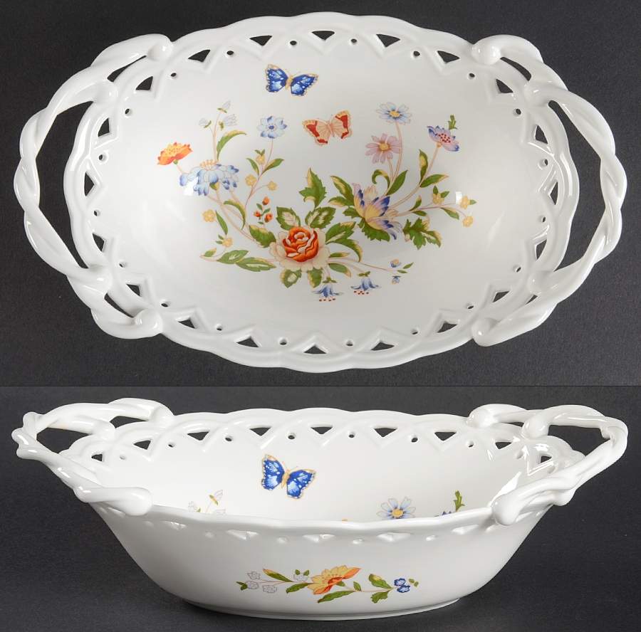 Cottage Garden Chantille Lace Basket by John  Aynsley & Sons-1