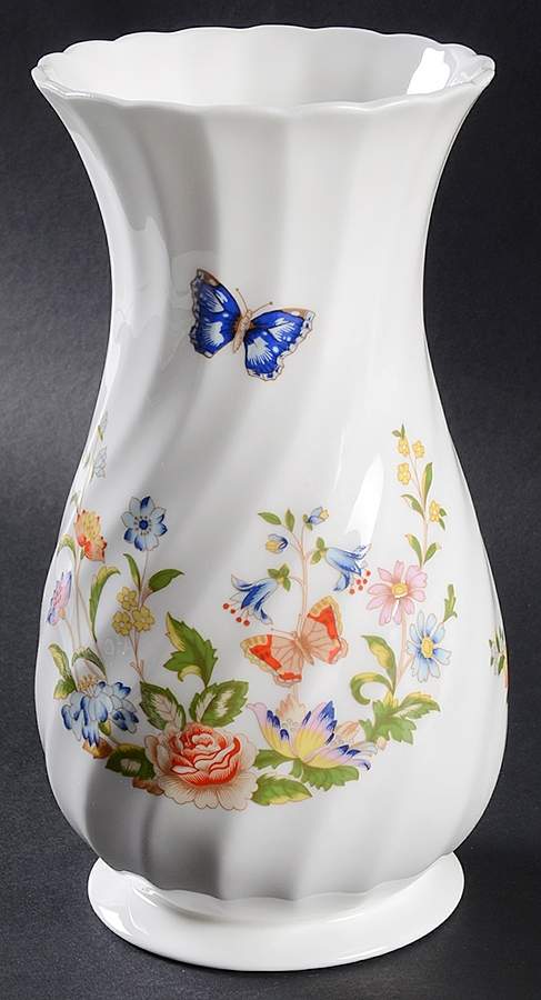 Cottage Garden 8" Spiral Vase by John  Aynsley & Sons-1