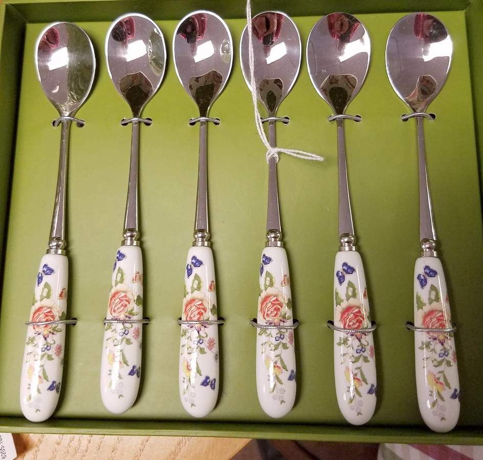 Cottage Garden Teaspoon by John  Aynsley & Sons-1