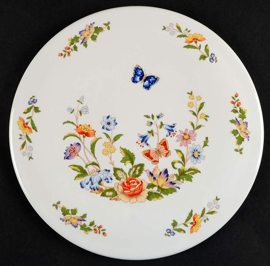 Cottage Garden Cake/Cheese Plate by John  Aynsley & Sons-1