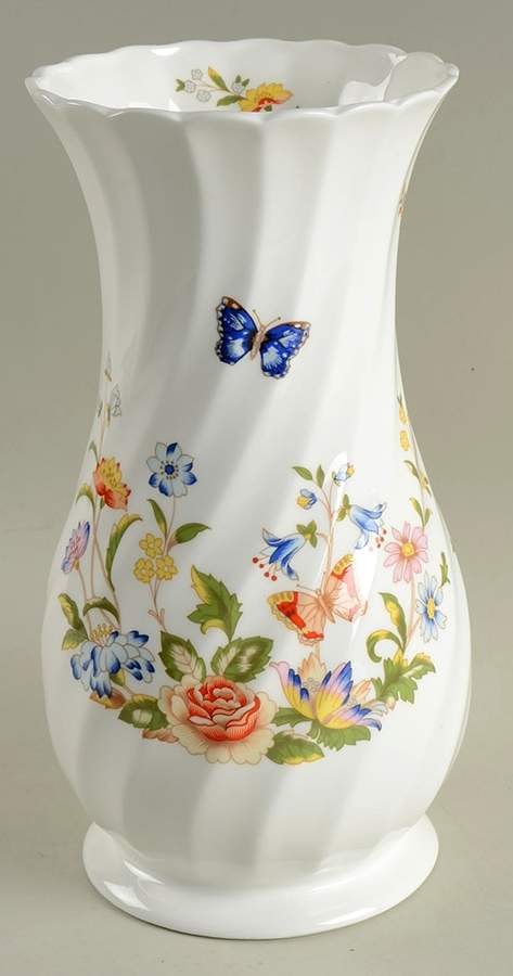 Cottage Garden 10" Spiral Vase by John  Aynsley & Sons-1