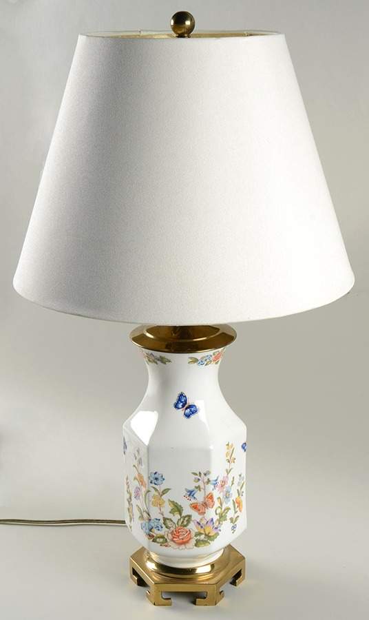 Cottage Garden 23" Electric Lamp & Shade by John  Aynsley & Sons-1