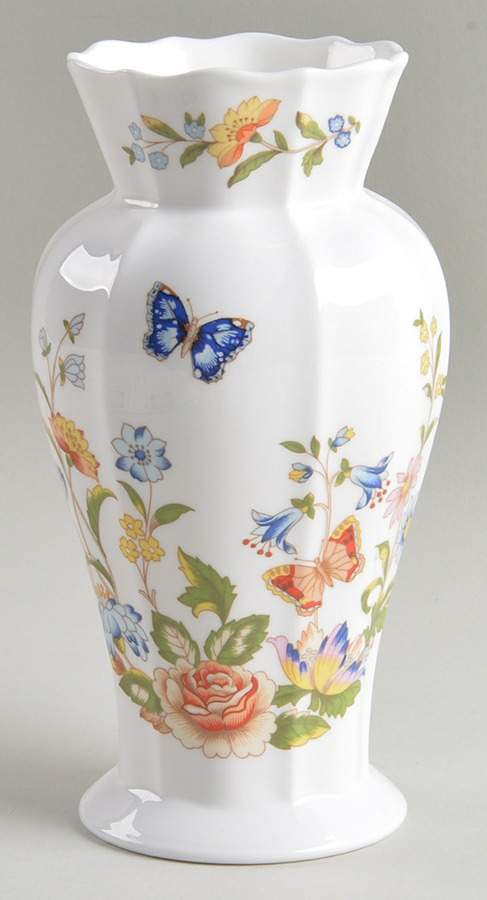 Cottage Garden 6" Edwardian Vase by John  Aynsley & Sons-1
