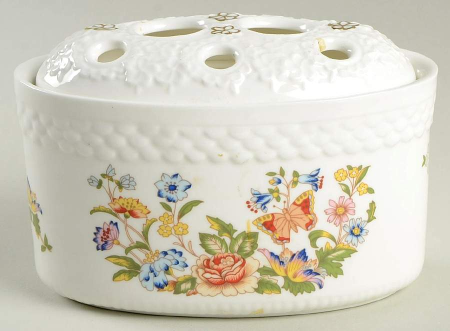 Cottage Garden Vase & Frog/Grid by John  Aynsley & Sons-1