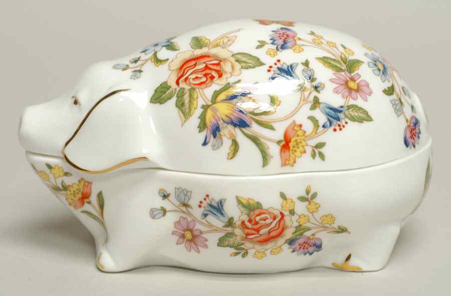 Cottage Garden Lid for Pig Box by John  Aynsley & Sons-1