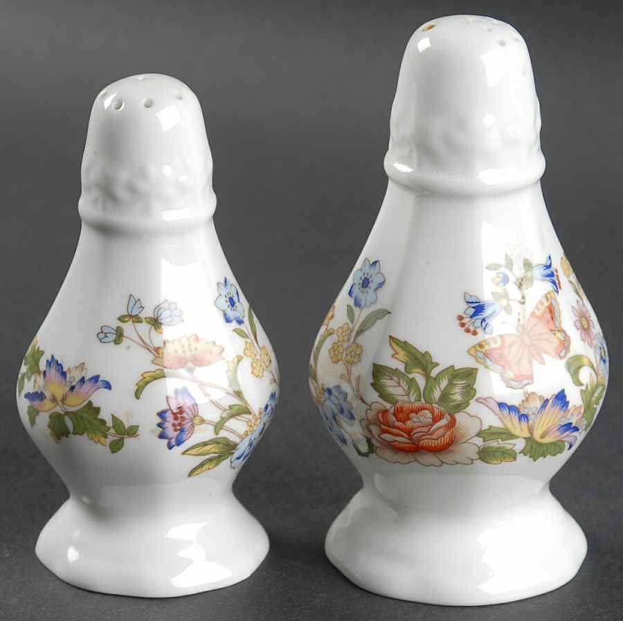 Cottage Garden Salt & Pepper Set by John  Aynsley & Sons-1