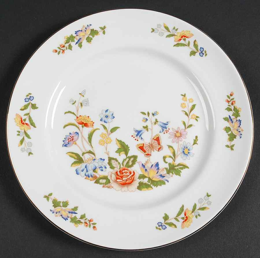 Cottage Garden Salad Plate by John  Aynsley & Sons-1