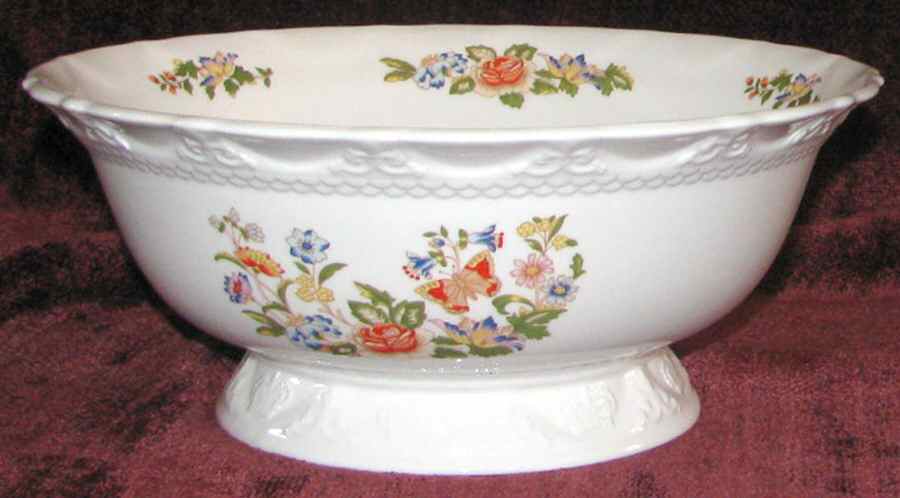 Cottage Garden Crown Bowl by John  Aynsley & Sons-1