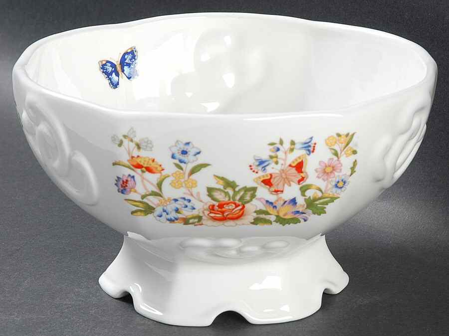 Cottage Garden 7" Footed Bowl by John  Aynsley & Sons-1