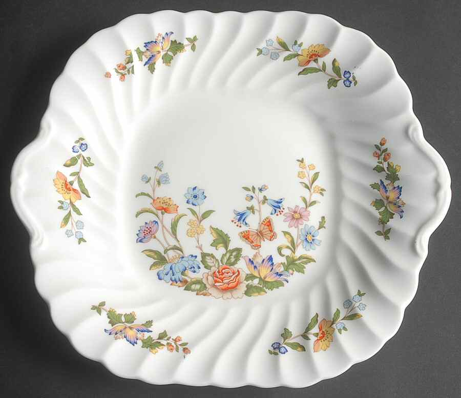 Cottage Garden Square Handled Cake Plate by John  Aynsley & Sons-1