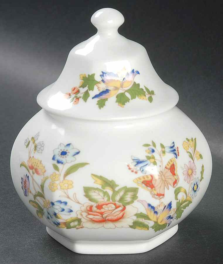 Cottage Garden Hexagonal Covered Caddy by John  Aynsley & Sons-1
