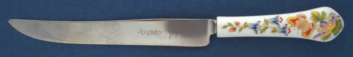 Cottage Garden Cake Knife/Server with Stainless Blade by John  Aynsley & Sons-1