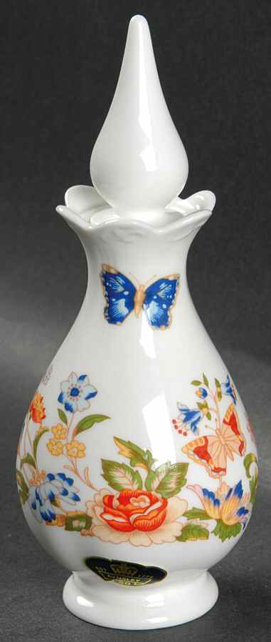 Cottage Garden Perfume Bottle with Stopper by John  Aynsley & Sons-1