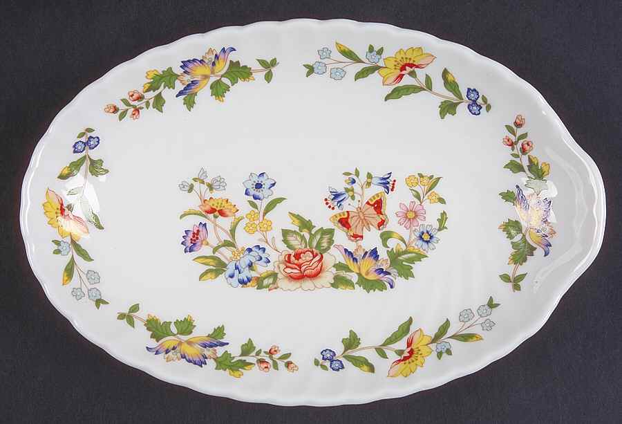 Cottage Garden Pickle Dish by John  Aynsley & Sons-1