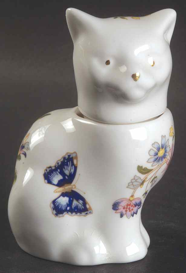 Cottage Garden Cat Box W/Lid by John  Aynsley & Sons-1