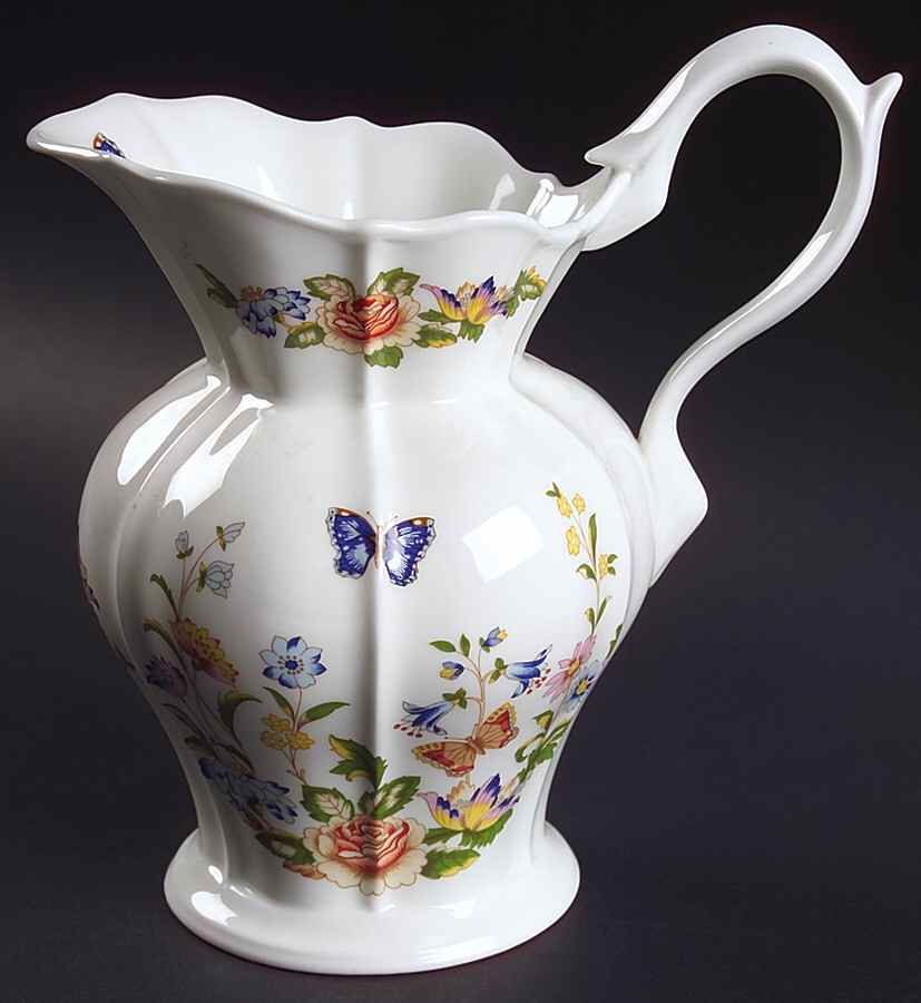 Cottage Garden 32 Oz Georgian Jug by John  Aynsley & Sons-1