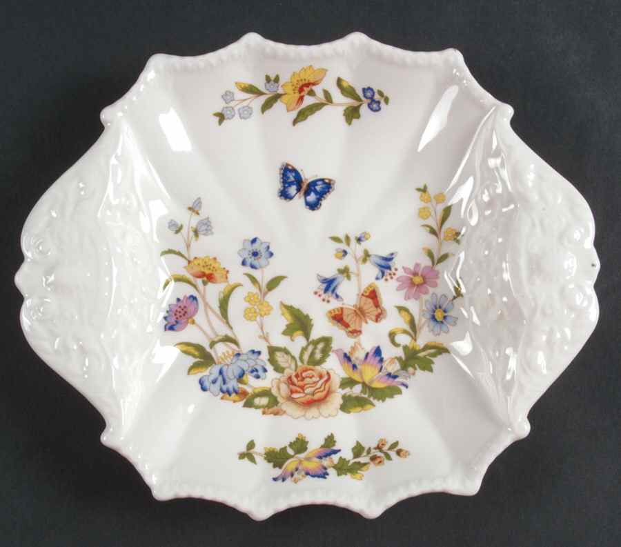 Cottage Garden 8" Handled Square Bon Bon by John  Aynsley & Sons-1