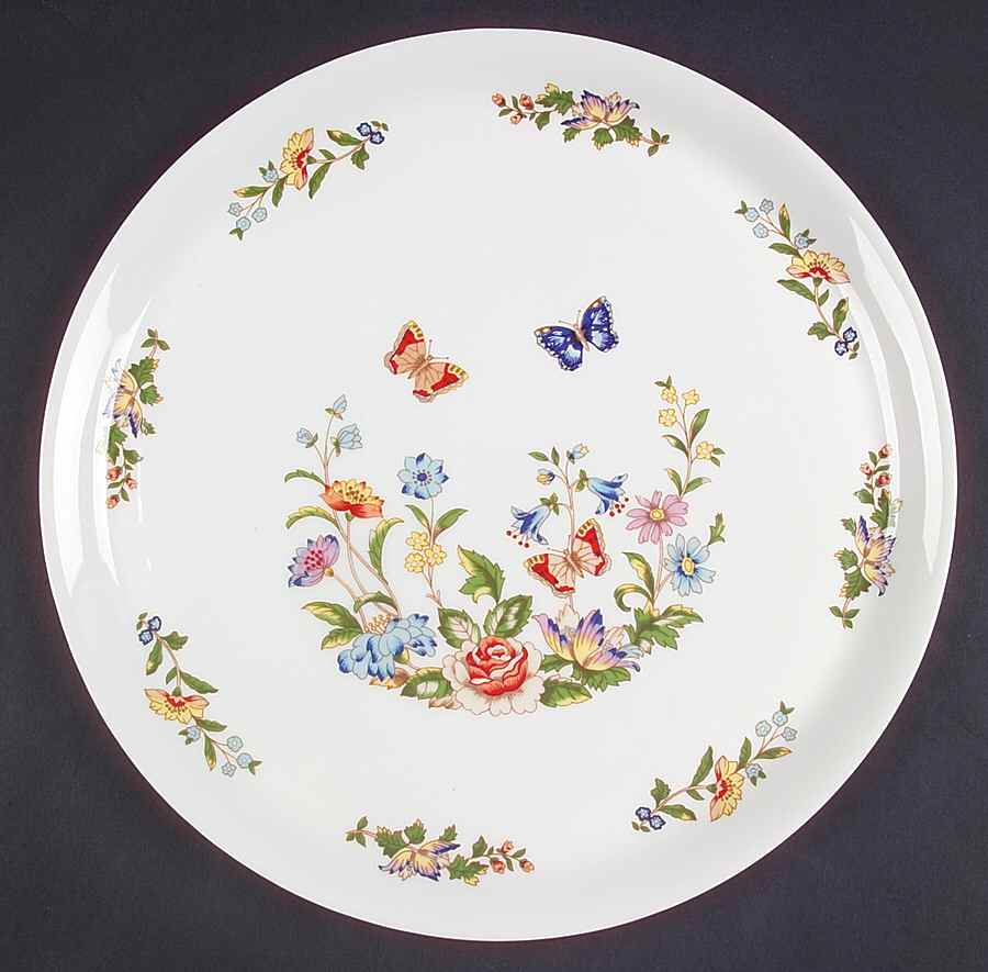 Cottage Garden 12" Chop Plate (Round Platter) by John  Aynsley & Sons-1