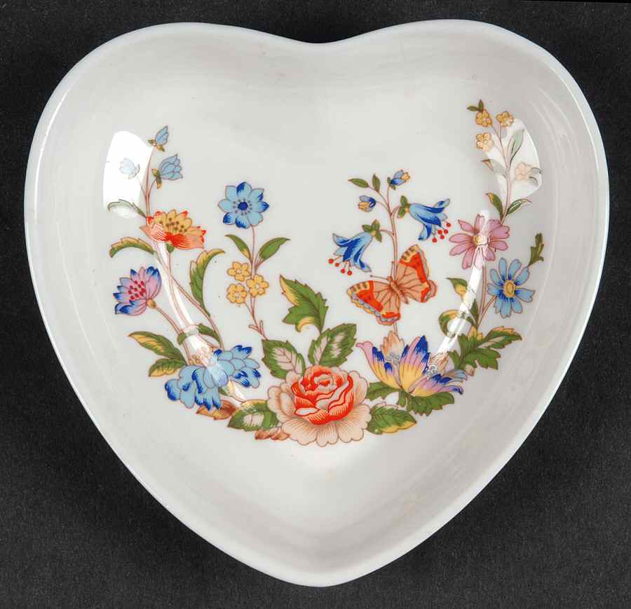 Cottage Garden Heart Shaped Dish by John  Aynsley & Sons-1
