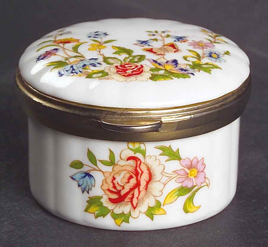 Cottage Garden Miniature Box with Hinged Lid by John  Aynsley & Sons-1