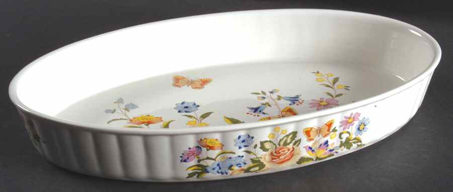 Cottage Garden 12'' Oval Baker by John  Aynsley & Sons-1