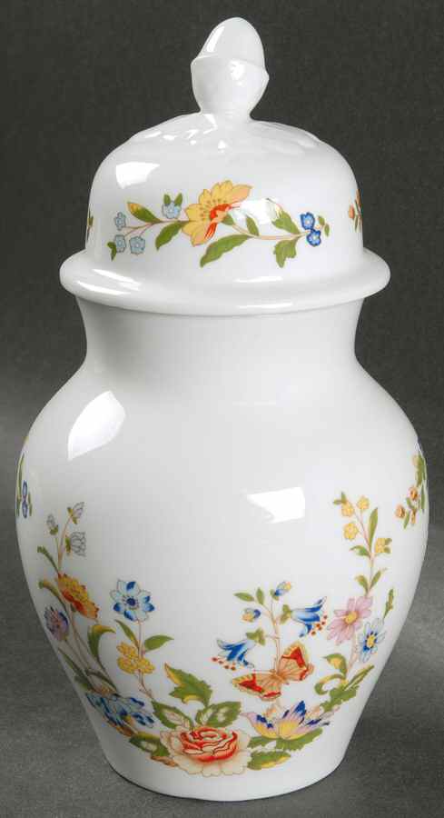 Cottage Garden Small  Oak Vase & Lid by John  Aynsley & Sons-1
