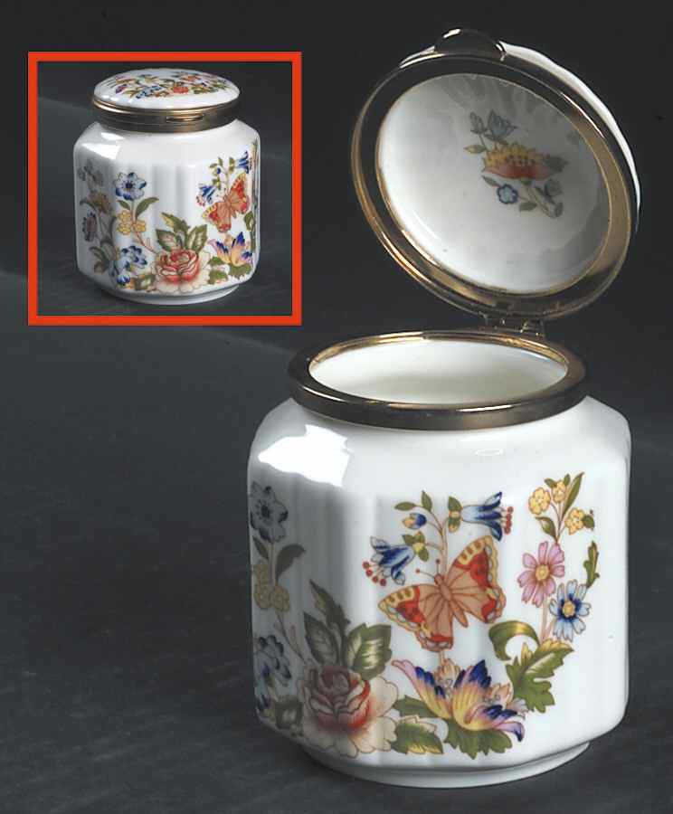 Cottage Garden Octagonal Hinged Box by John  Aynsley & Sons-1