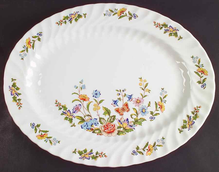 Cottage Garden 15" Oval Serving Platter by John  Aynsley & Sons-1