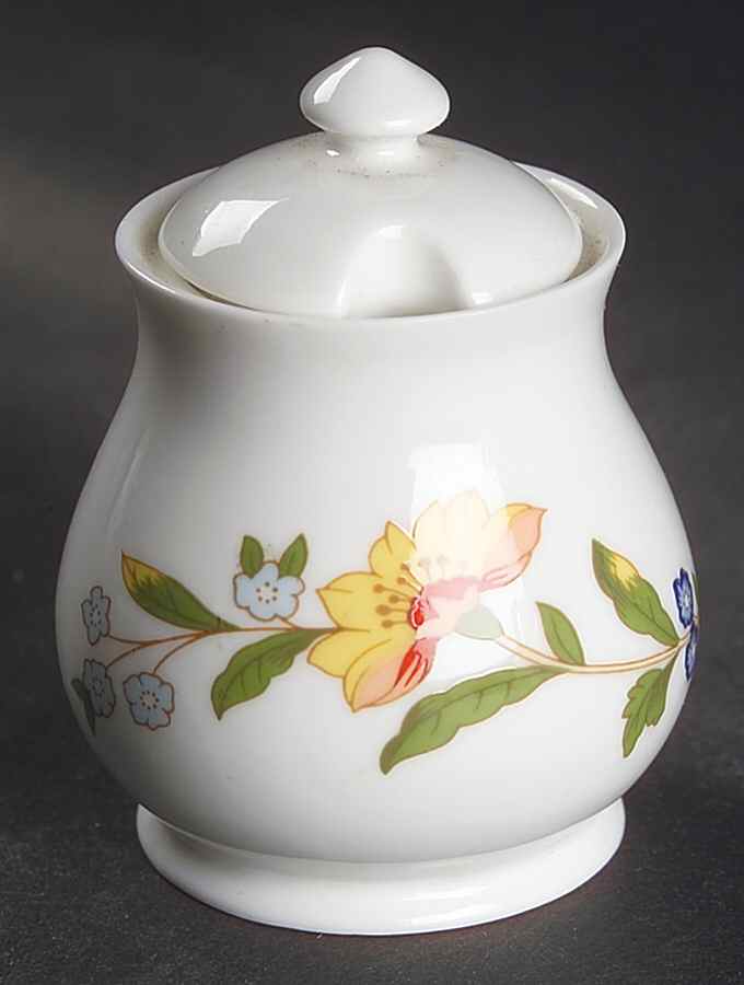 Cottage Garden Mustard Jar & Lid by John  Aynsley & Sons-1