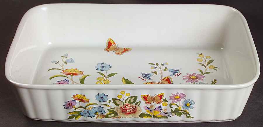 Cottage Garden 9" Rectangular Baker by John  Aynsley & Sons-1
