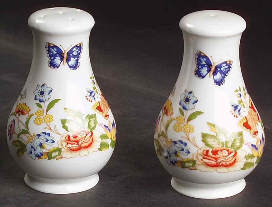 Cottage Garden Salt & Pepper Set by John  Aynsley & Sons-1
