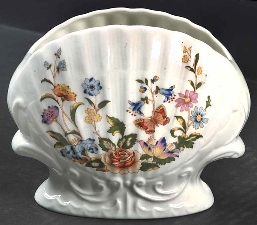 Cottage Garden Large Shell Shape Vase by John  Aynsley & Sons-1