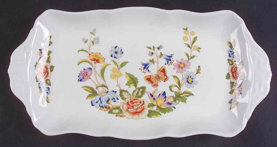 Cottage Garden Large Sandwich Tray by John  Aynsley & Sons-1