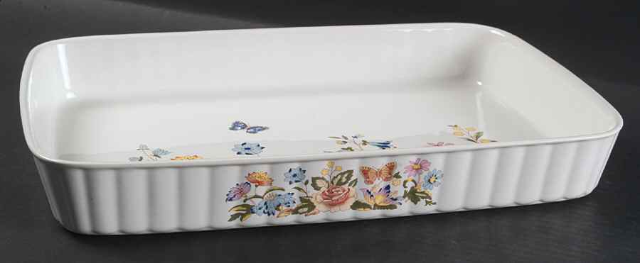 Cottage Garden 15" Rectangular Baker Oven To Table by John  Aynsley & Sons-1
