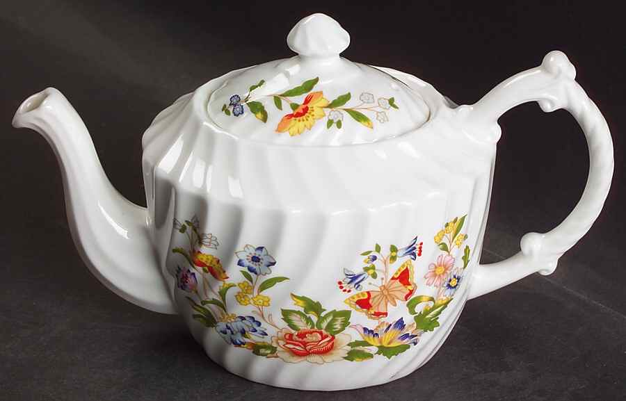 Cottage Garden Individual Teapot & Lid by John  Aynsley & Sons-1