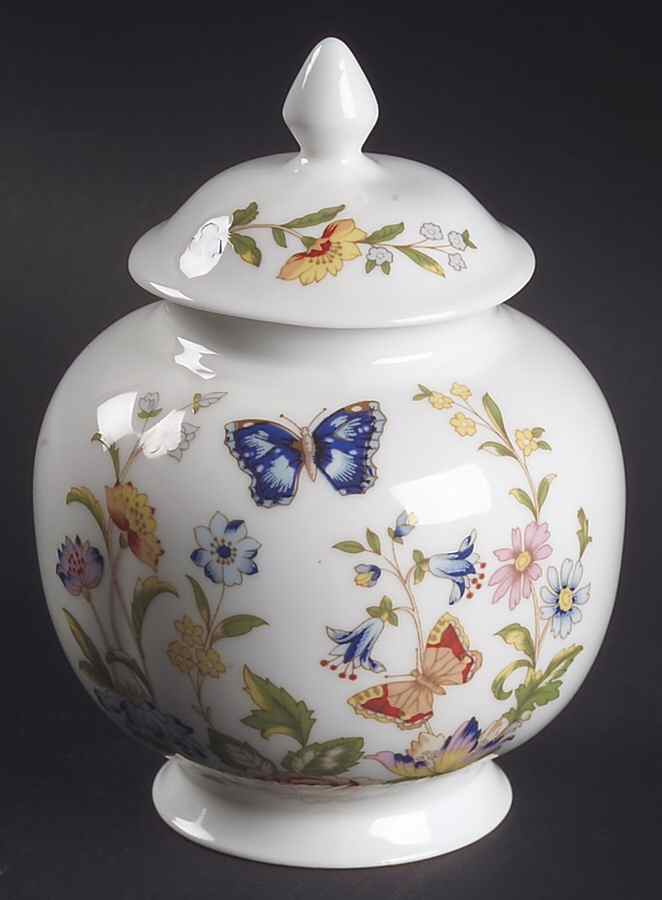 Cottage Garden Large Spice Jar & Lid by John  Aynsley & Sons-1