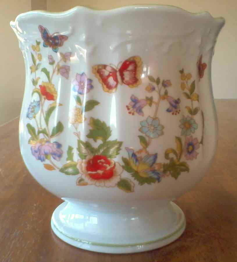 Cottage Garden 6" Cachepot/Vase by John  Aynsley & Sons-1