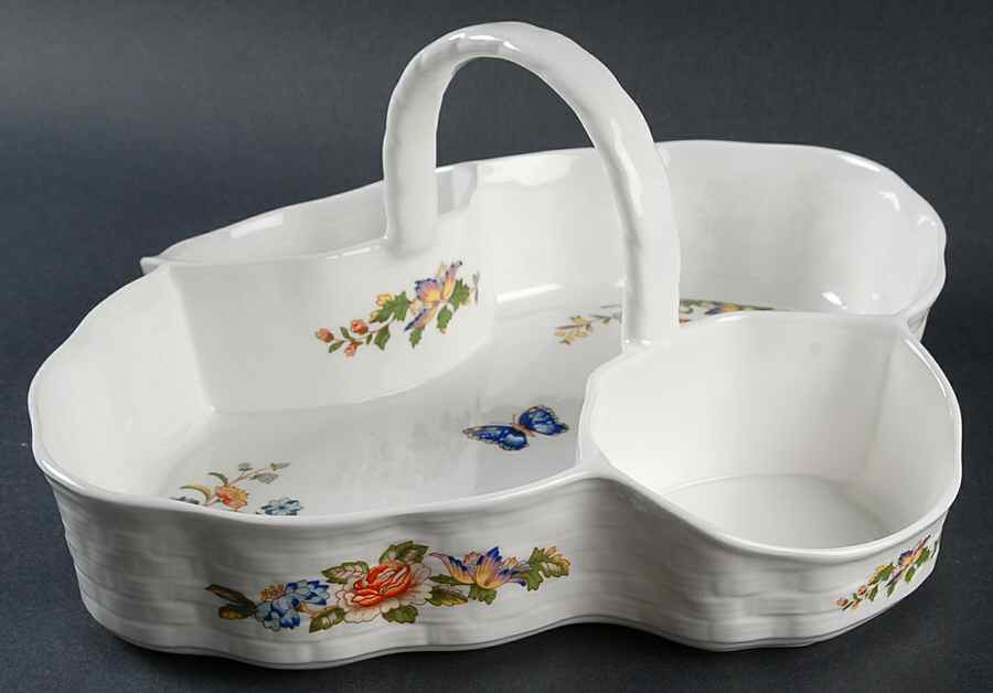 Cottage Garden Strawberry Basket, No Creamer or Open Sugar by John  Aynsley & Sons-1