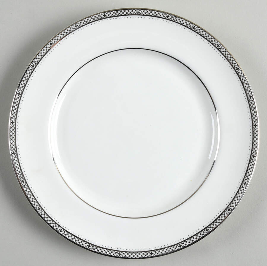 Coronet Platinum Salad Plate by John  Aynsley & Sons-1