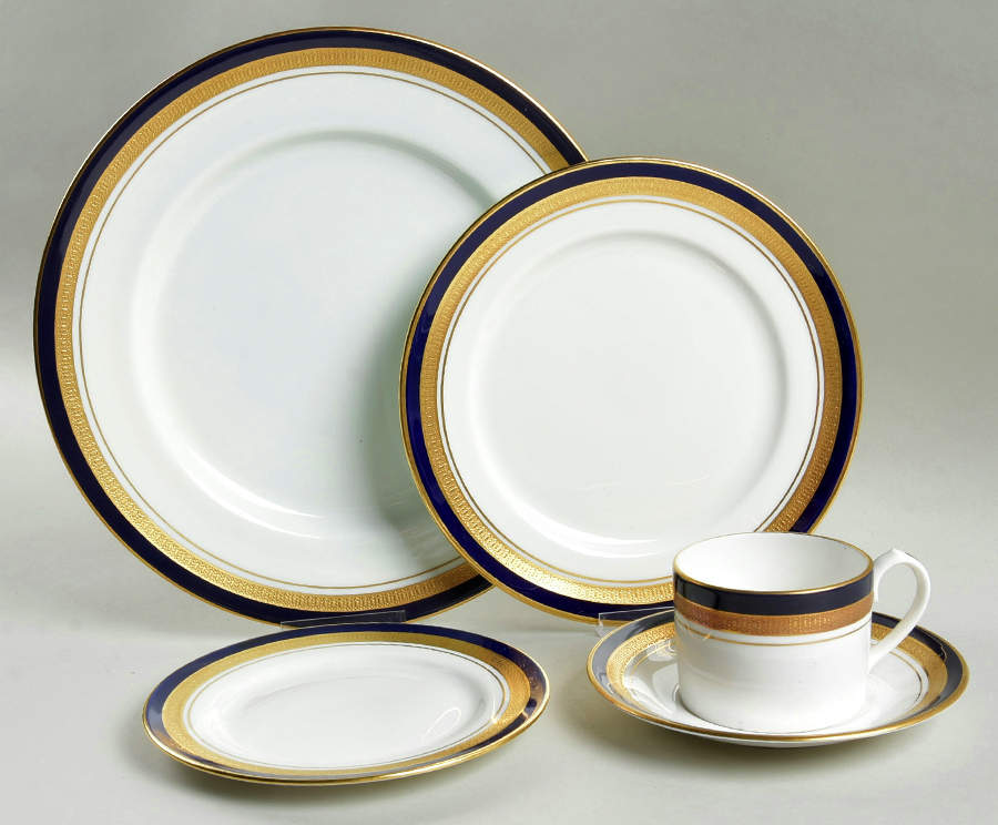 Cobalt Royale 5 Piece Place Setting by John  Aynsley & Sons-1