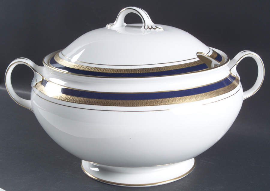 Cobalt Royale Tureen &  Lid by John  Aynsley & Sons-1
