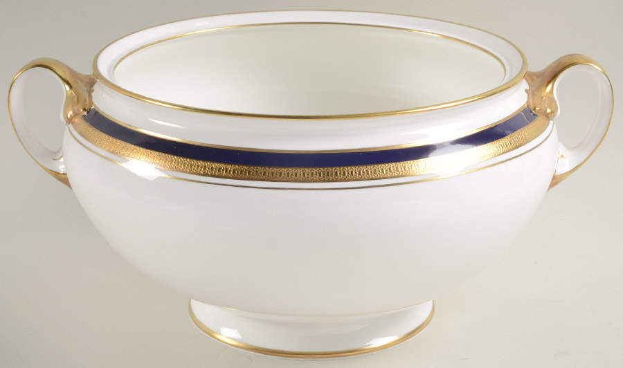 Cobalt Royale Tureen No Lid by John  Aynsley & Sons-1