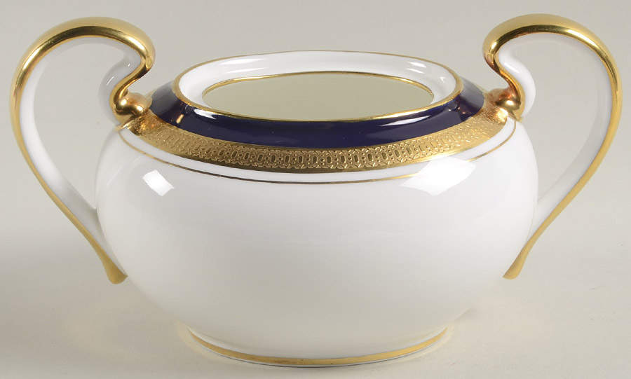 Cobalt Royale Sugar Bowl No Lid by John  Aynsley & Sons-1