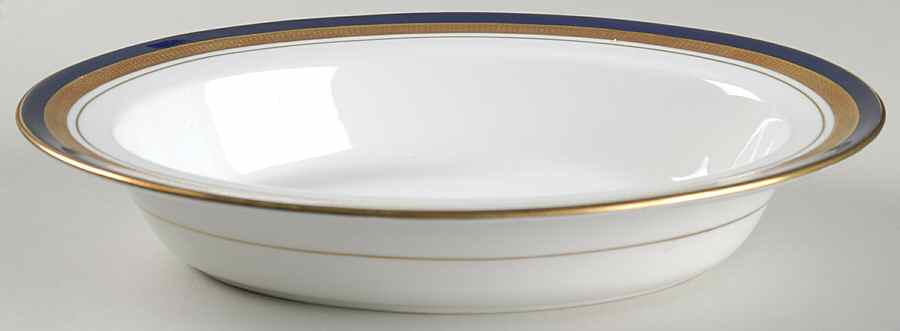 Cobalt Royale 10" Oval Vegetable Bowl by John  Aynsley & Sons-1