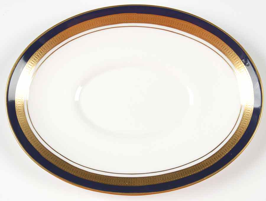 Cobalt Royale Underplate for Gravy Boat by John  Aynsley & Sons-1